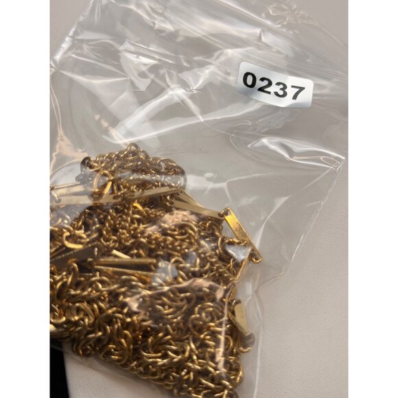 Locket pendant 4 tier necklace Gold Plated Multi-Layer Necklace With Floral Etch - Picture 10 of 10